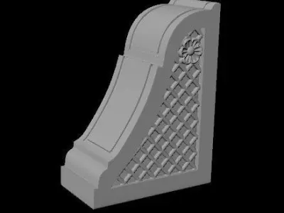 pilaster bookend 3D model