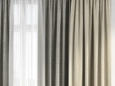 Curtain Set 113 3D model