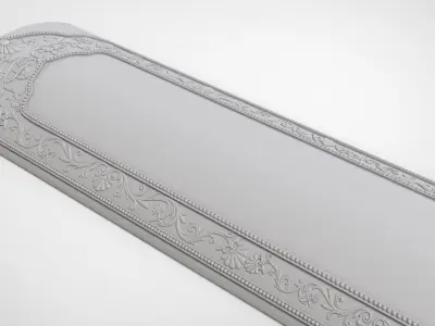 bookbinding ornately carved door handle 3D print model