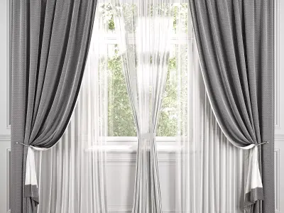 Curtain Set 495C 3D model