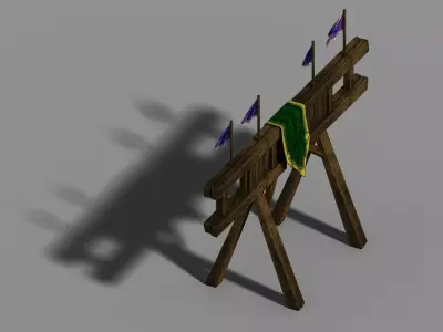 Game Gang Construction - Wood Shelf 3D model