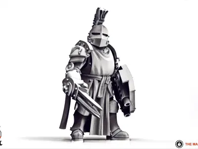 Feudal Guard - Lord Commander Ragnar 3D print model