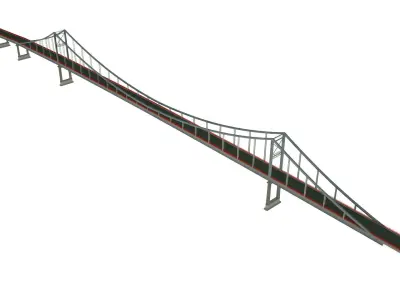walker bridge Kiev 3D model