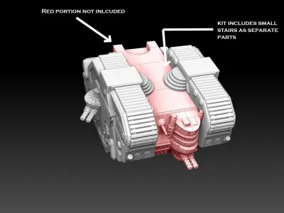 Rhomboid Tank Tracks 3D print model