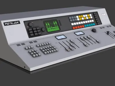 Control Desk 3 Low-poly 3D model
