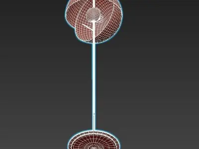 THEIA floor lamp gold 3D model