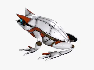 Malayan Robot Frog Low-poly 3D model