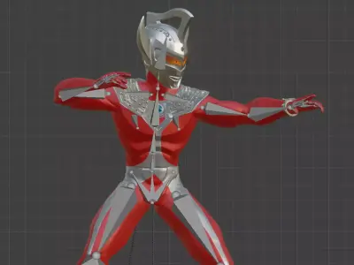 Ultraman Taro Stylized 3D Model 3D model