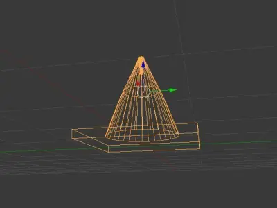 traffic cone construction cone low poly Free low-poly 3D model