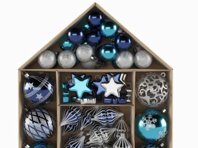  Christmas Decor And Sweets Set 