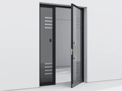 Aluminium door 86 3D model