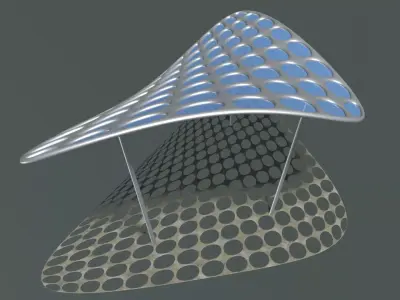 Parametric pavilion model 2348 3D model