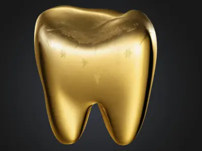 Golden Tooth 3D model