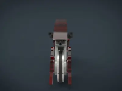 WarCycle lego motorcycle Low-poly 3D model