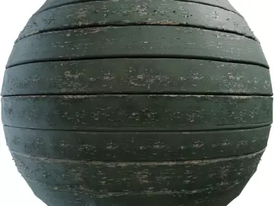 Weathered Teal Painted Wood Planks PBR Texture 4K Texture