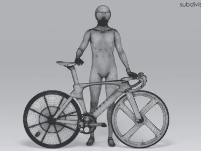  Track Cyclist Animated HQ Editorial License 