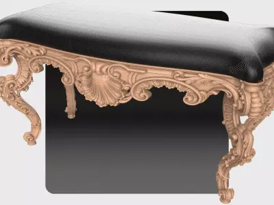 Carved super table for CNC 04 3D model