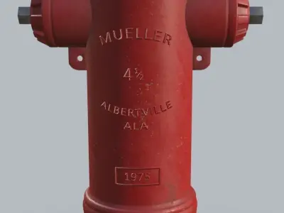 Old Fire Hydrant 3D model