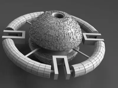 Space station 3D model