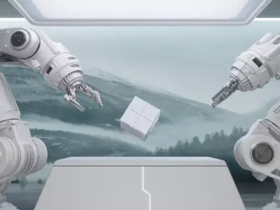 Science and technology robot arm 3D model