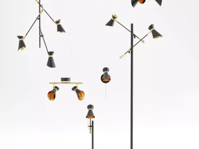 Diablo Lamp Set 3D model