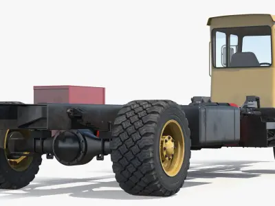  Agricultural Bale Wagon Chassis Yellow Black 