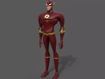 The Flash 3D model