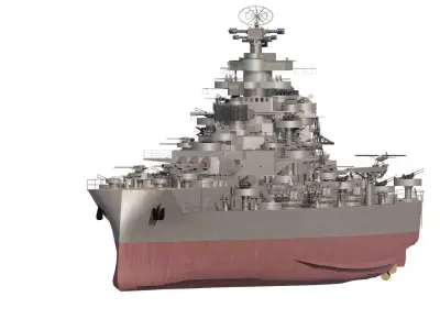 GERMAN NAVY WW2 1944 CRUISER 3D model
