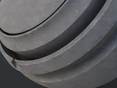 Concrete 01 PBR Smart Material Adobe Substance 3D Painter Texture