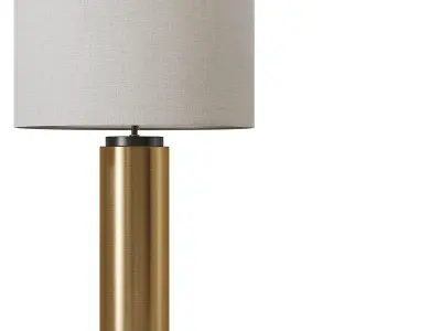 Pillar Metal USB Table Lamp 3D model