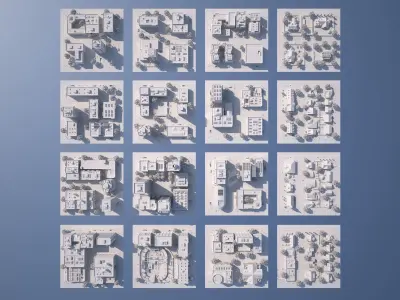 Karton City 2 Low-poly 3D model