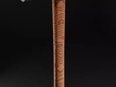 Low poly hammer Free low-poly 3D model