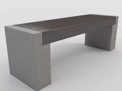 Outdoor Bench-2 3D model