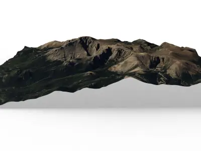Pikes Peak map 3D model
