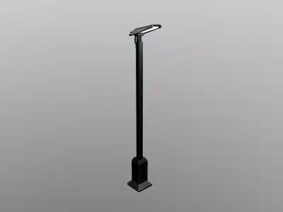Sci-Fi Street Lamp Low-poly 3D model