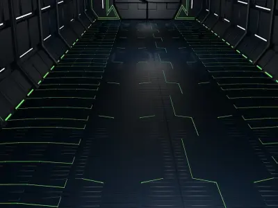 Sci fi interior 3d model 3D model