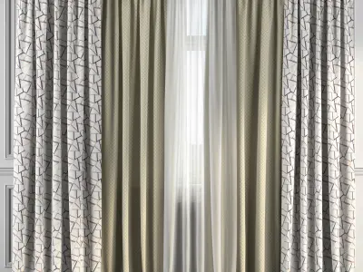 Curtain Set 173 3D model