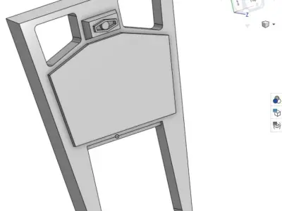 Bandai AT-ST Face Plate and Hatch 3D print model