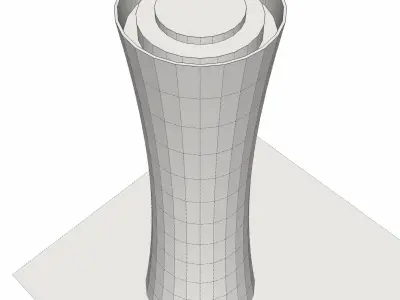 Tornado Tower low poly 3D model