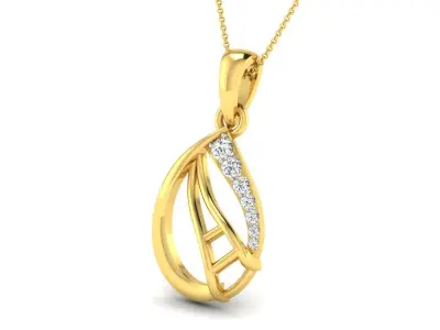Solitaire Women Pendant 3dm STL OBJ FBX Renders Details 3D print model 87