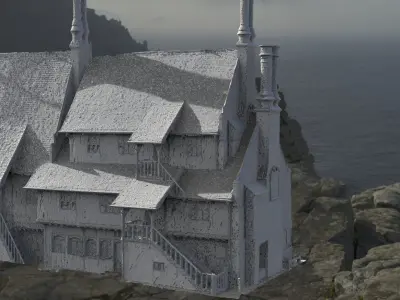 Village house horror 1 3D model