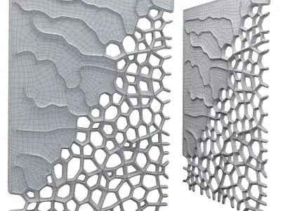 Organic wall hanging  3D model