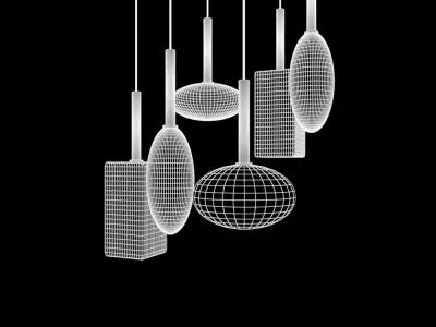 Ceiling Light Free low-poly 3D model shop