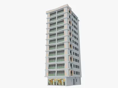 Residential Apartment Building 4 3D model