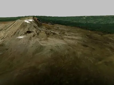 Mount Kilimanjaro Tanzania 3d model Low-poly 3D model