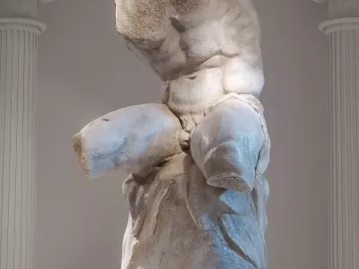 Belvedere Torso Low-poly 3D model