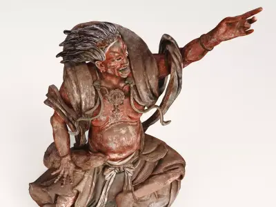 Deity Statue Sculpture03 3D model