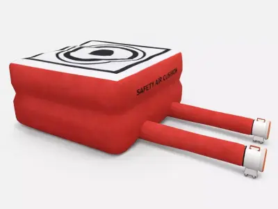 Safety Air Cushion Low-poly 3D model