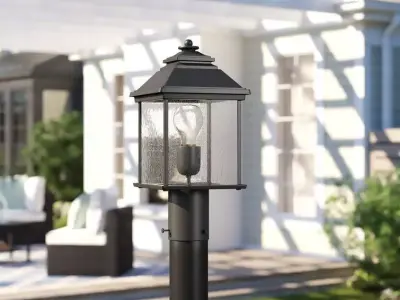 Hampstead -Light Hardwired Lantern Head - 2 Colour 3D model