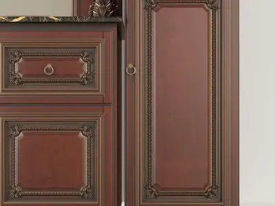 Classic dressing table 3D model